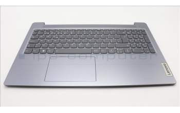 Lenovo 5CB1L99526 C-Cover with keyboard, Portuguese, Arctic Grey, Backlight, UK