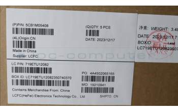 Lenovo 5CB1M05408 C-Cover with keyboard, Italian, Abyss Blue, Backlight, UK