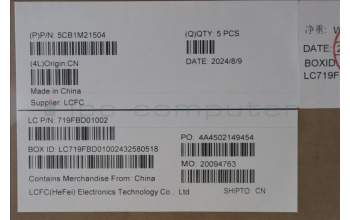 Lenovo 5CB1M21504 FRU LE460_D_CVR_PL_SUB_ASSY_GRAY