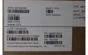 Lenovo 5CB1M21553 COVER FRU LE622_D_COVER_AL w/SCREW