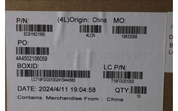 Lenovo 5CB1M21560 COVER FRU HINGE_CAP_BL_ASSY JW