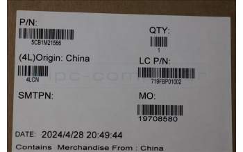 Lenovo 5CB1M21566 A-Cover, FHD, Touch, Grey, LT4E1_AL_ASSY VIC