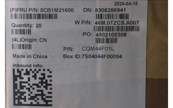 Lenovo 5CB1M21600 COVER FRU C COVER, 2-in-1 WFC SG FR3