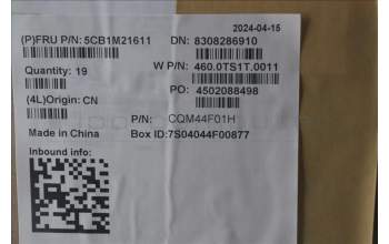 Lenovo 5CB1M21611 COVER FRU C COVER, ASM, AMD, WWAN, BLANC