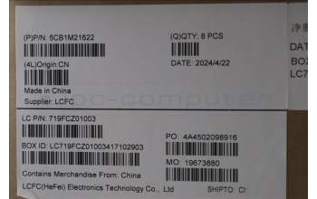 Lenovo 5CB1M21622 A-Cover, Low power LCD, LT4E0_ASSY_PC