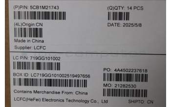 Lenovo 5CB1M21743 ME470_D_COVER_SUB_ASSY_AL BLACK