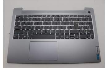 Lenovo 5CB1M23516 C-Cover with keyboard, Portuguese, Arctic Grey, Non-Backlight, Fingerprint, UK