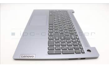 Lenovo 5CB1M23524 C-Cover with keyboard, Arabic, Arctic Grey, Non-Backlight, Fingerprint, US