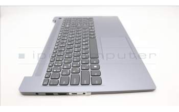Lenovo 5CB1M23524 C-Cover with keyboard, Arabic, Arctic Grey, Non-Backlight, Fingerprint, US