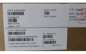 Lenovo 5CB1M24334 COVER Upper Case ASM_UKE L 83ERAG NBL