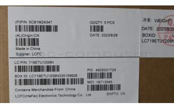 Lenovo 5CB1M24347 C-Cover with keyboard, Arabic, Arctic Grey, Non-Backlight, US