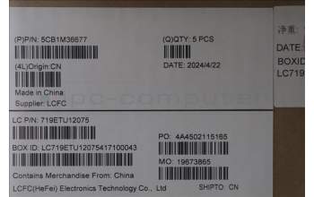 Lenovo 5CB1M36677 C-Cover with keyboard, UK English, Frost Blue, Non-Backlight, UK