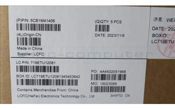 Lenovo 5CB1M41406 C-Cover with keyboard, French, Abyss Blue, Non-Backlight, US