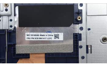 Lenovo 5CB1M41417 C-Cover with keyboard, Switzerland, Abyss Blue, Non-Backlight, UK