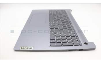 Lenovo 5CB1M45205 C-Cover with keyboard, US English Euro, Arctic Grey, Backlight, Fingerprint, US