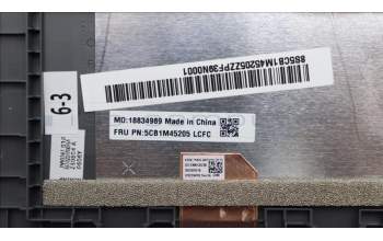 Lenovo 5CB1M45205 C-Cover with keyboard, US English Euro, Arctic Grey, Backlight, Fingerprint, US