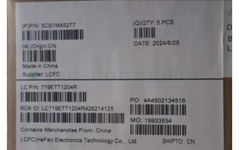 Lenovo 5CB1M45277 C-Cover with keyboard, Hungarian, Abyss Blue, Backlight, Fingerprint, UK