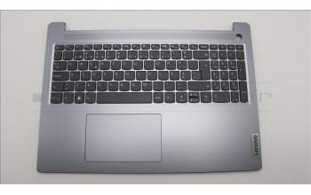 Lenovo 5CB1M46053 C-Cover with keyboard, Portuguese, Arctic Grey, Non-Backlight, Fingerprint, UK