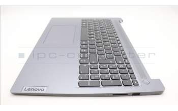 Lenovo 5CB1M46081 C-Cover with keyboard, Spanish, Arctic Grey, Non-Backlight, Non-Fingerprint, UK