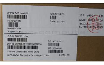 Lenovo 5CB1M46157 C-Cover with keyboard, Hebrew, Abyss Blue, Non-Backlight, Non-Fingerprint, US