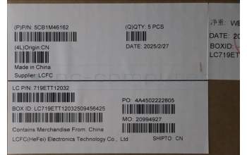 Lenovo 5CB1M46162 C-Cover with keyboard, Slovenian, Abyss Blue, Non-Backlight, Non-Fingerprint, UK