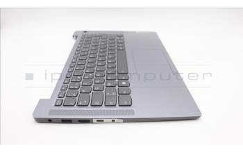 Lenovo 5CB1M46178 C-Cover with keyboard, French, Arctic Grey, Fingerprint, US