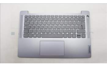 Lenovo 5CB1M46195 C-Cover with keyboard, Spanish, Arctic Grey, Fingerprint, UK