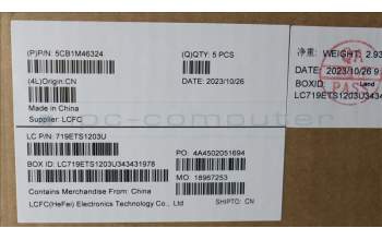 Lenovo 5CB1M46324 C-Cover with keyboard, Switzerland, Abyss Blue, Backlight, Fingerprint, UK