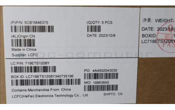 Lenovo 5CB1M46375 C-Cover with keyboard,French,Arctic Grey,Fingerprint