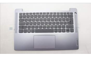 Lenovo 5CB1M46376 C-Cover with keyboard, German, Arctic Grey, Fingerprint, UK
