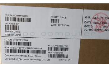 Lenovo 5CB1M46569 C-Cover with keyboard, Spanish, Abyss Blue, Non-Fingerprint, UK