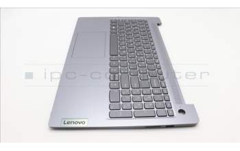 Lenovo 5CB1M46844 C-Cover with keyboard, Arabic, Arctic Grey, Backlight, Fingerprint, US