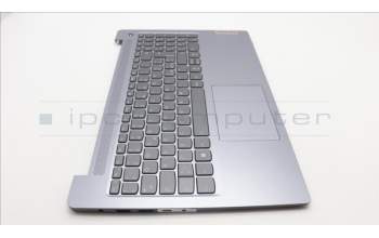 Lenovo 5CB1M46860 C-Cover with keyboard, Italian, Arctic Grey, Backlight, Fingerprint, UK