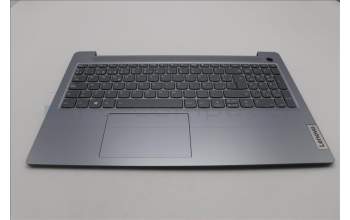 Lenovo 5CB1M46868 C-Cover with keyboard, Spanish, Arctic Grey, Backlight, Fingerprint, UK