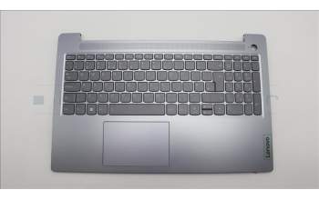 Lenovo 5CB1M46873 C-Cover with keyboard, UK English, Arctic Grey, Backlight, Fingerprint, UK