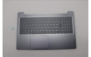 Lenovo 5CB1M46877 C-Cover with keyboard, Belgian, Arctic Grey, Backlight, UK