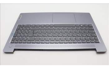 Lenovo 5CB1M46886 C-Cover with keyboard, German, Arctic Grey, Backlight, UK