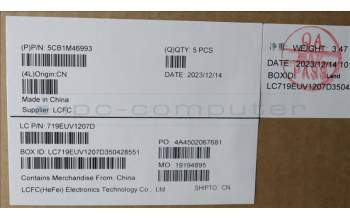 Lenovo 5CB1M46993 C-Cover with keyboard, Portuguese, Abyss Blue, Backlight, Fingerprint, UK