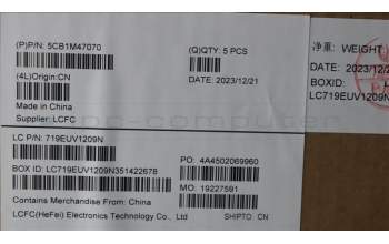 Lenovo 5CB1M47070 COVER Upper Case ASM_SPA L 83EMAG NBL