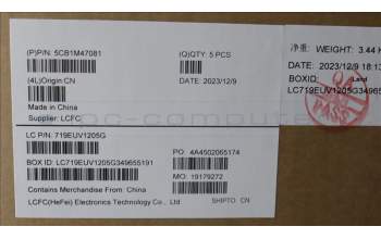 Lenovo 5CB1M47081 C-Cover with keyboard, Arabic, Arctic Grey, Non-Backlight, US