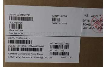 Lenovo 5CB1M47798 C-Cover with keyboard, French, Abyss Blue, Non-Fingerprint, US