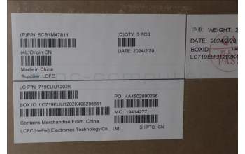 Lenovo 5CB1M47811 C-Cover with keyboard, US English Euro, Abyss Blue, Non-Fingerprint, US