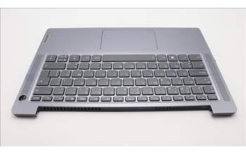 Lenovo 5CB1M47818 C-Cover with keyboard, Belgian, Arctic Grey, Fingerprint, UK