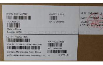 Lenovo 5CB1M47822 COVER Upper Case ASM_ENG L 83ELFPAG