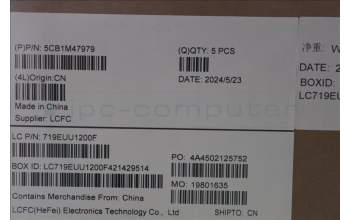 Lenovo 5CB1M47979 C-Cover with keyboard, French, Abyss Blue, Non-Fingerprint, US