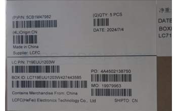 Lenovo 5CB1M47982 C-Cover with keyboard, German, Abyss Blue, Non-Fingerprint, UK