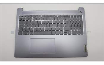 Lenovo 5CB1M48192 C-Cover with keyboard, Belgian, Arctic Grey, Backlight, Non-Fingerprint, UK