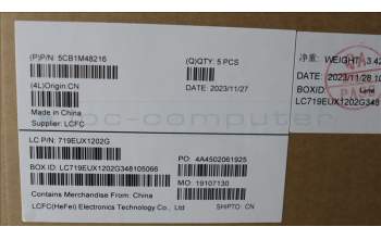 Lenovo 5CB1M48216 C-Cover with keyboard,Switzerland,Arctic Grey,Backlight,Non_Fingerprint