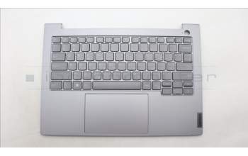 Lenovo 5CB1M48336 C-Cover with keyboard, Greek, Arctic Grey, Backlight, US