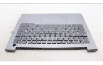 Lenovo 5CB1M48340 C-Cover with keyboard, Italian, Arctic Grey, Backlight, UK